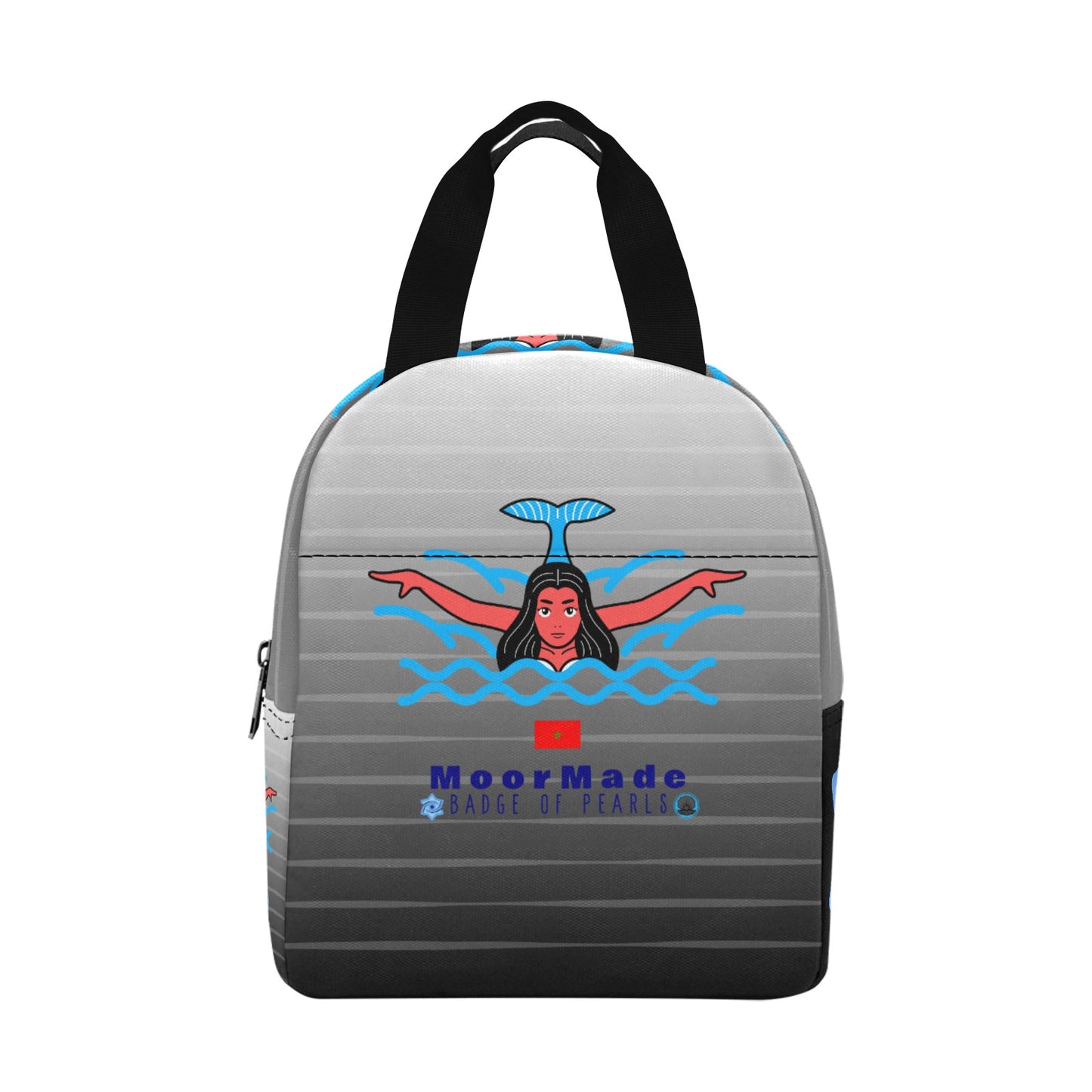 MoorMade Badge of Pearls Insulated Zipper Lunch Bag