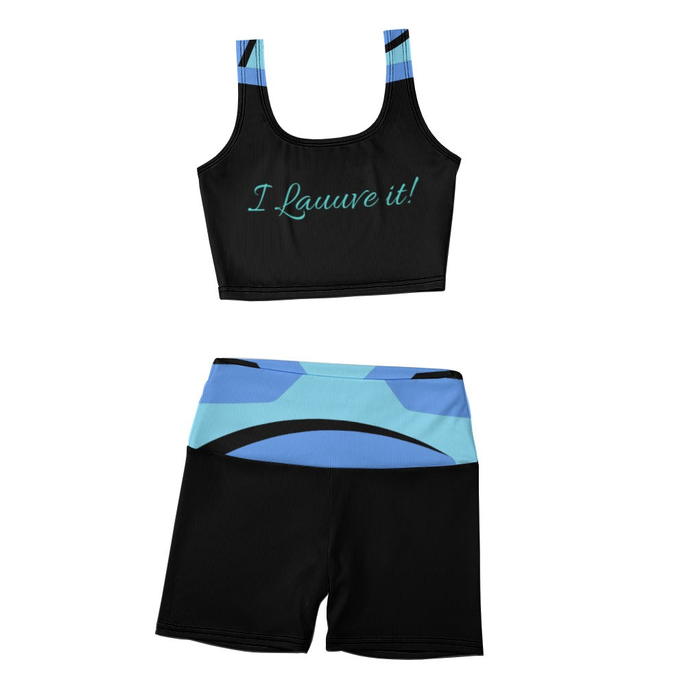 Badge of Pearls Thread Yoga Vest Set
