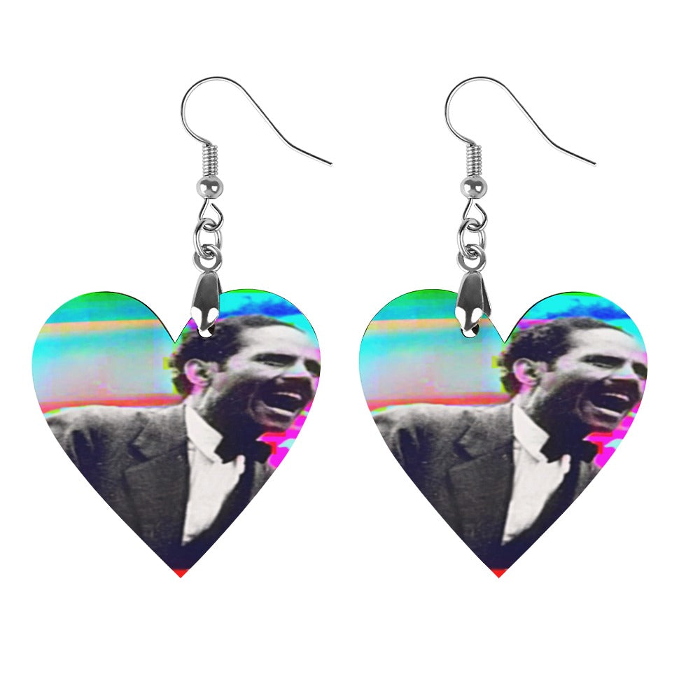 Dr. Pedro Albizu Campos Wooden earrings