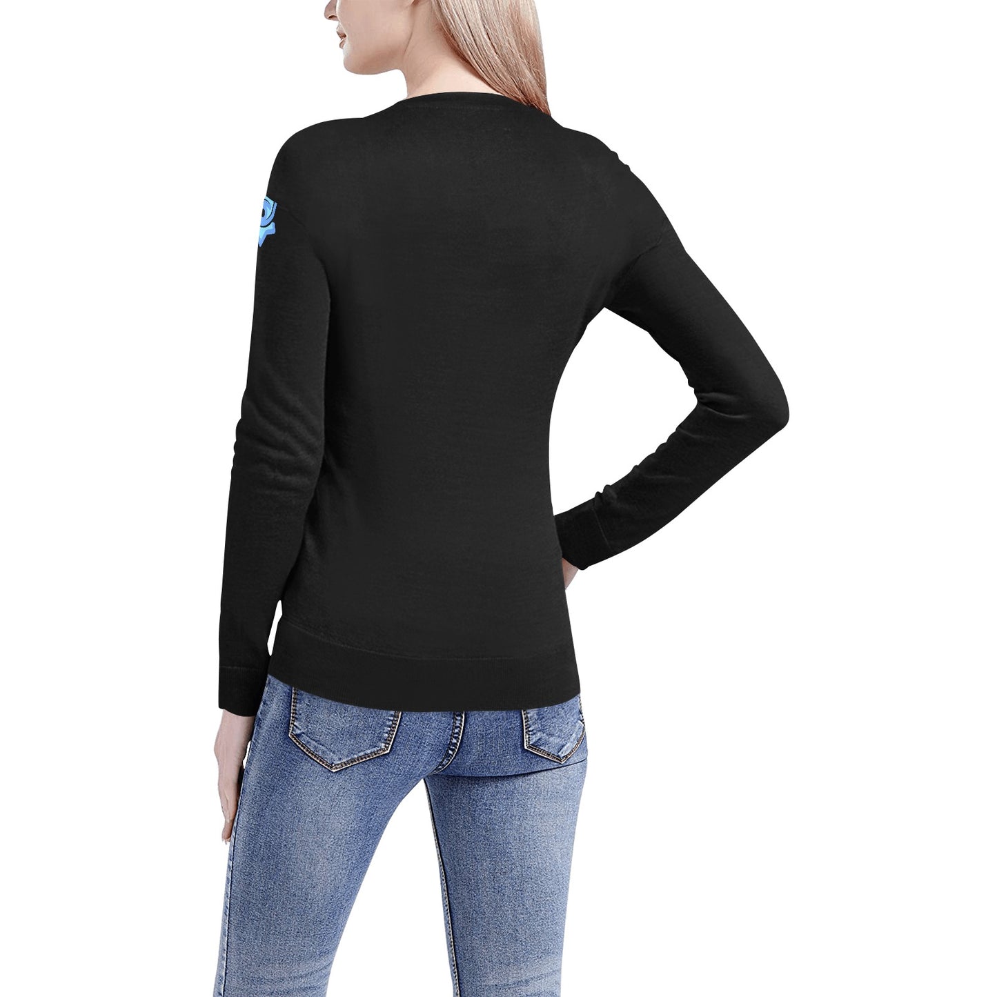 Badge of Pearls Women's All Over Print V-Neck Sweater