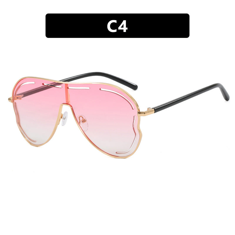 SPICY POET sunglasses, Conjoined large frame toad shaped