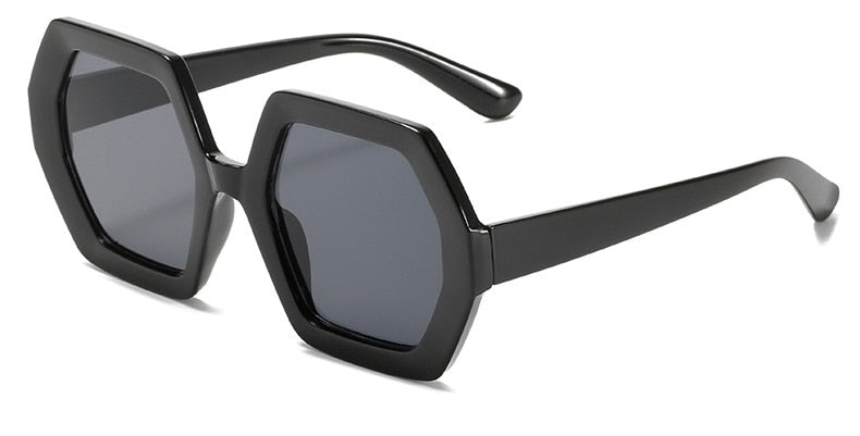 Classic Square Black Sunglasses Women New Brand Design Polygon Sunglasses Ladies Fashion Shades Vintage Glasses Eyewear Unisex