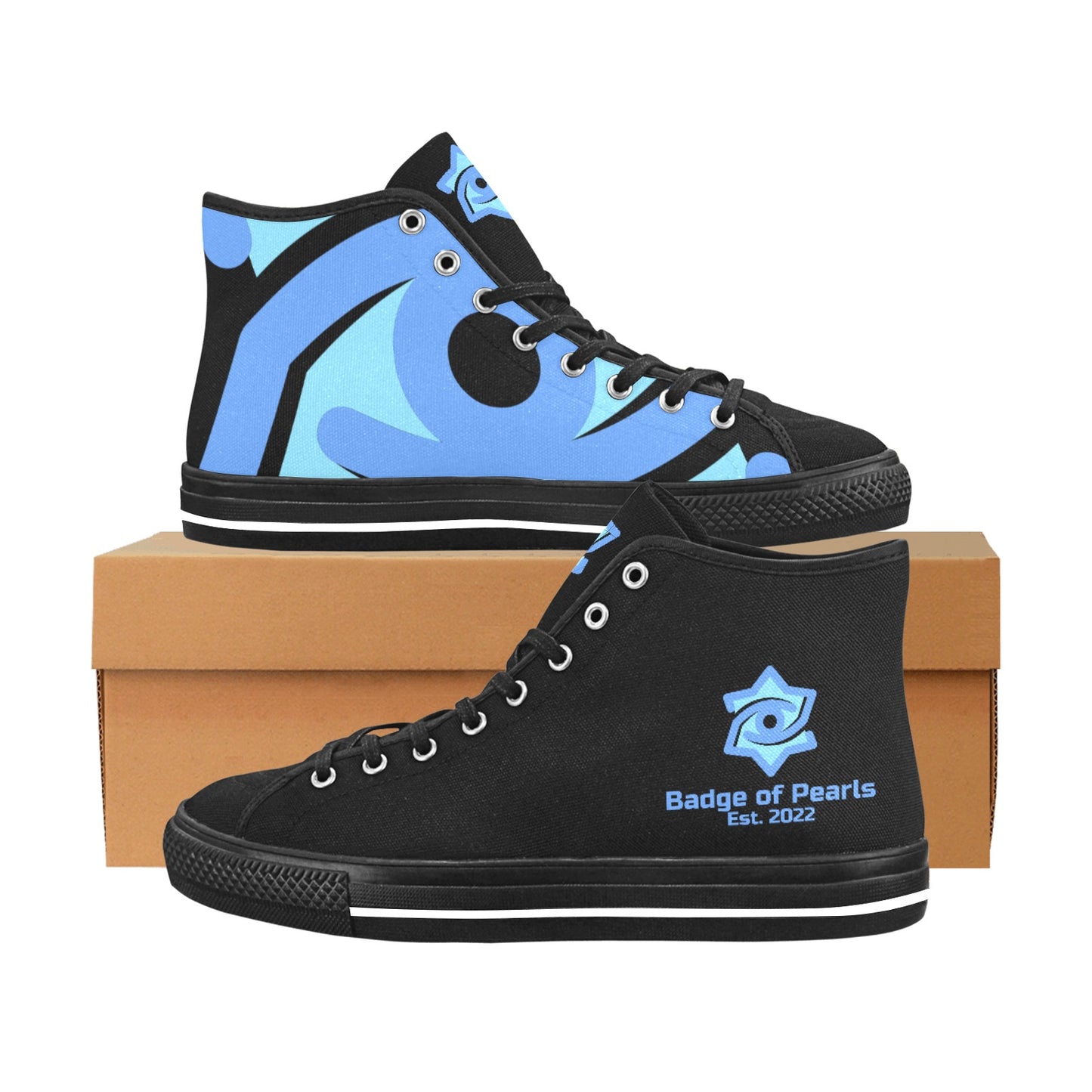 Badge of Pearls Vancouver High Top Canvas Men's Shoes
