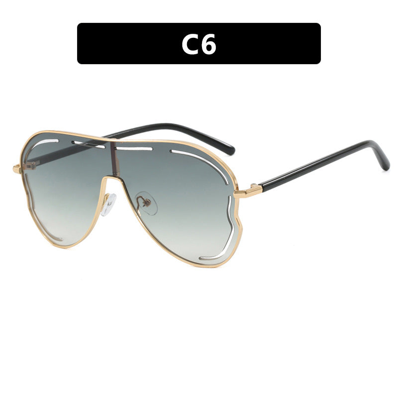 SPICY POET sunglasses, Conjoined large frame toad shaped