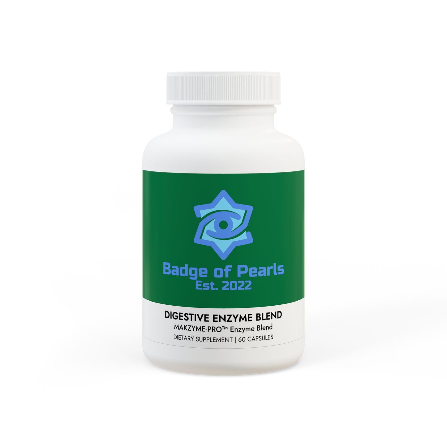 BADGE OF PEARLS Digestive Enzyme Blend Supplement (60 Capsules)
