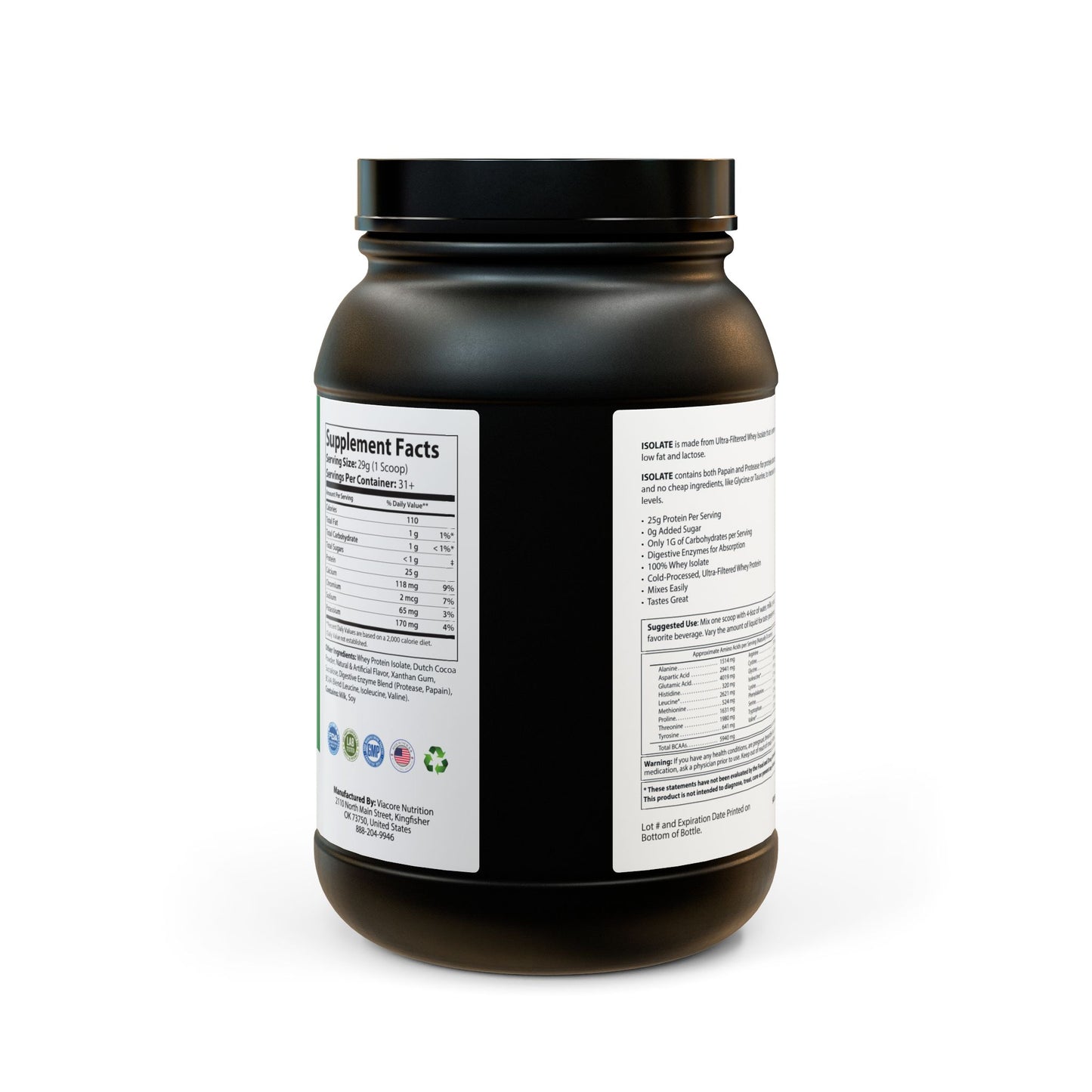 BADGE OF PEARLS Whey Isolate Protein Supplement (907g, 2lb)