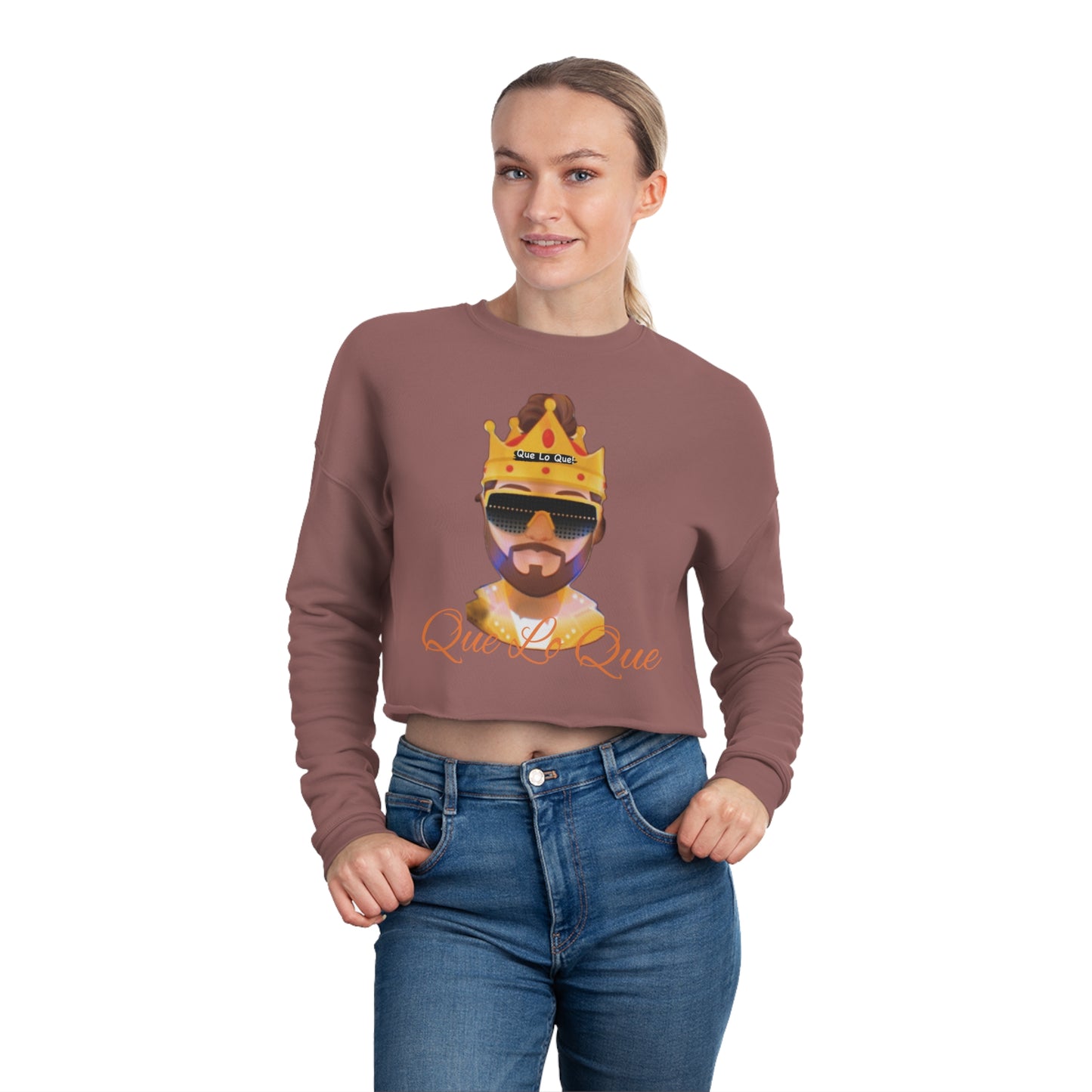 Los Cruz Lion Women's Cropped Sweatshirt