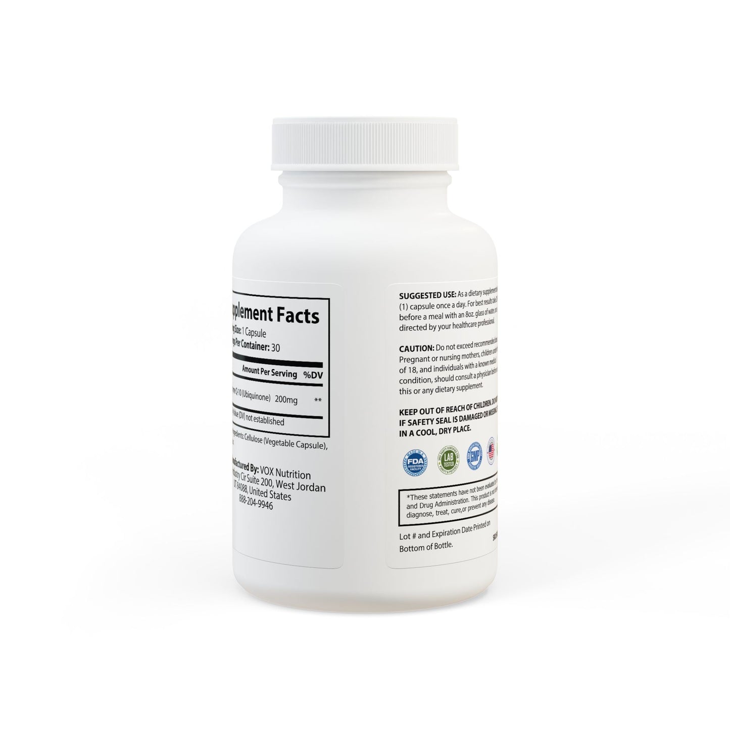 BADGE OF PEARLS CoQ10 (Ubiquinone) Supplement (30 Capsules)