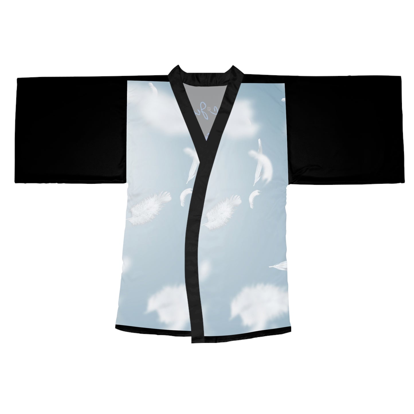 Feathered Dreams Long Sleeve Kimono Robe -POETIC Fashion for Relaxation and Self-Care
