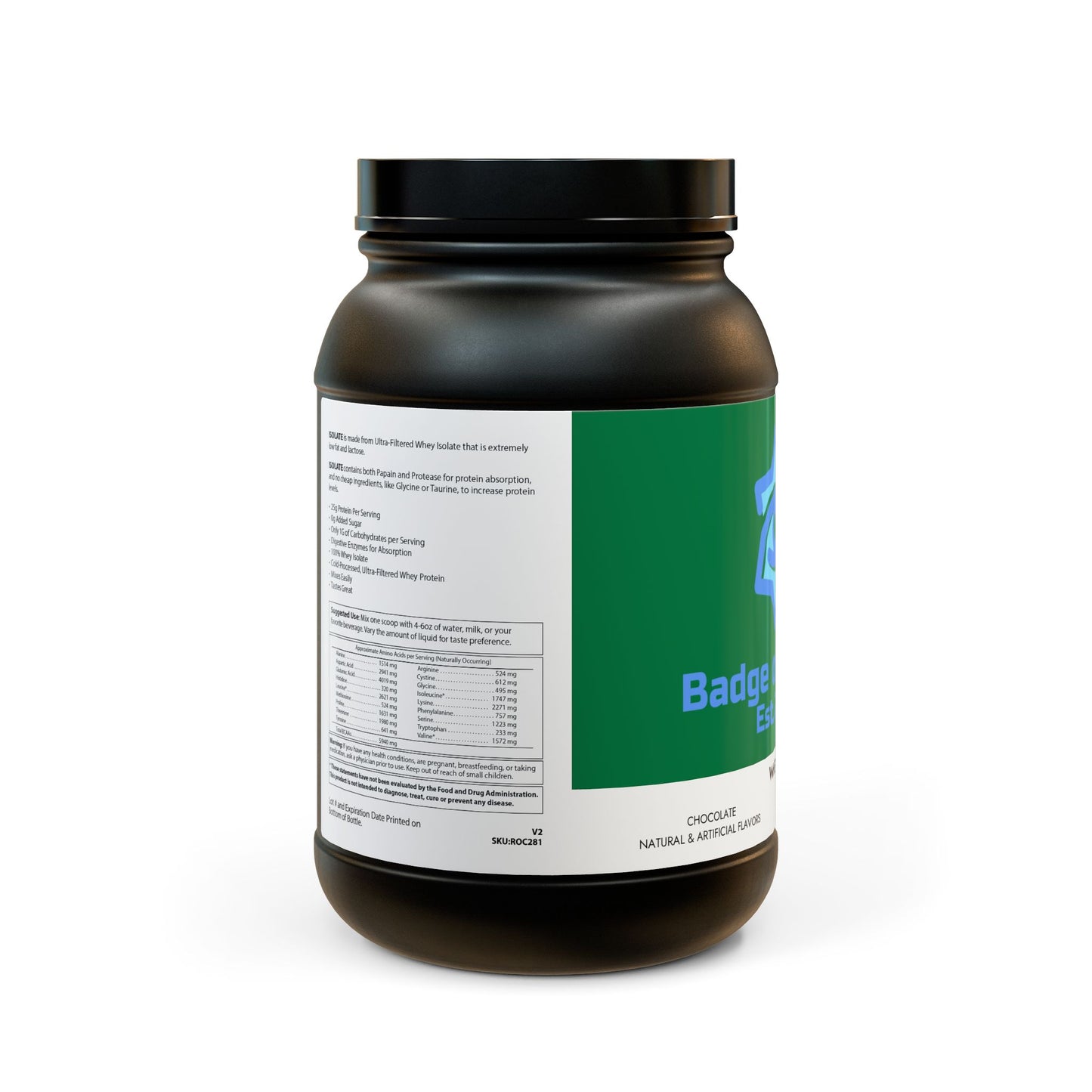 BADGE OF PEARLS Whey Isolate Protein Supplement (907g, 2lb)