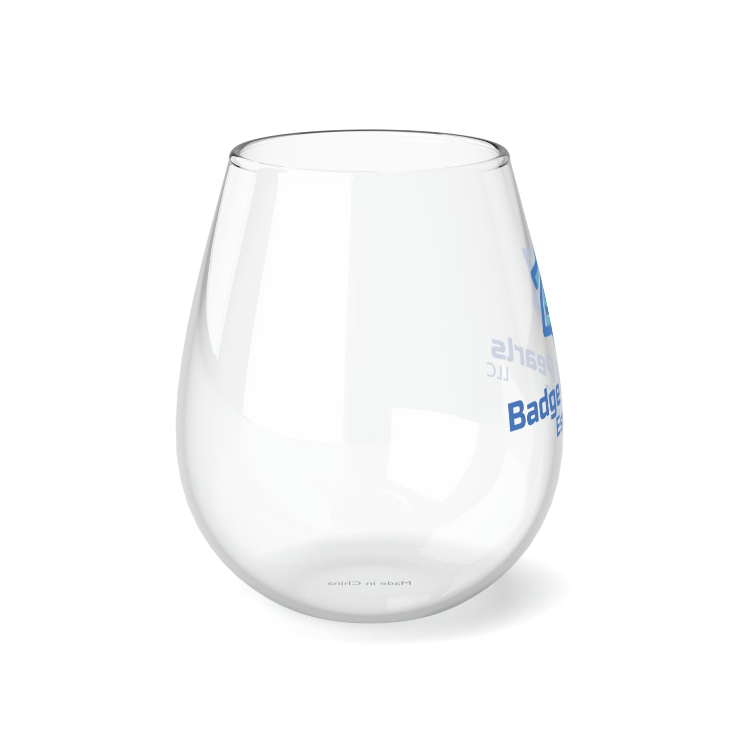 Badge of Pearls Stemless Wine Glass, 11.75oz