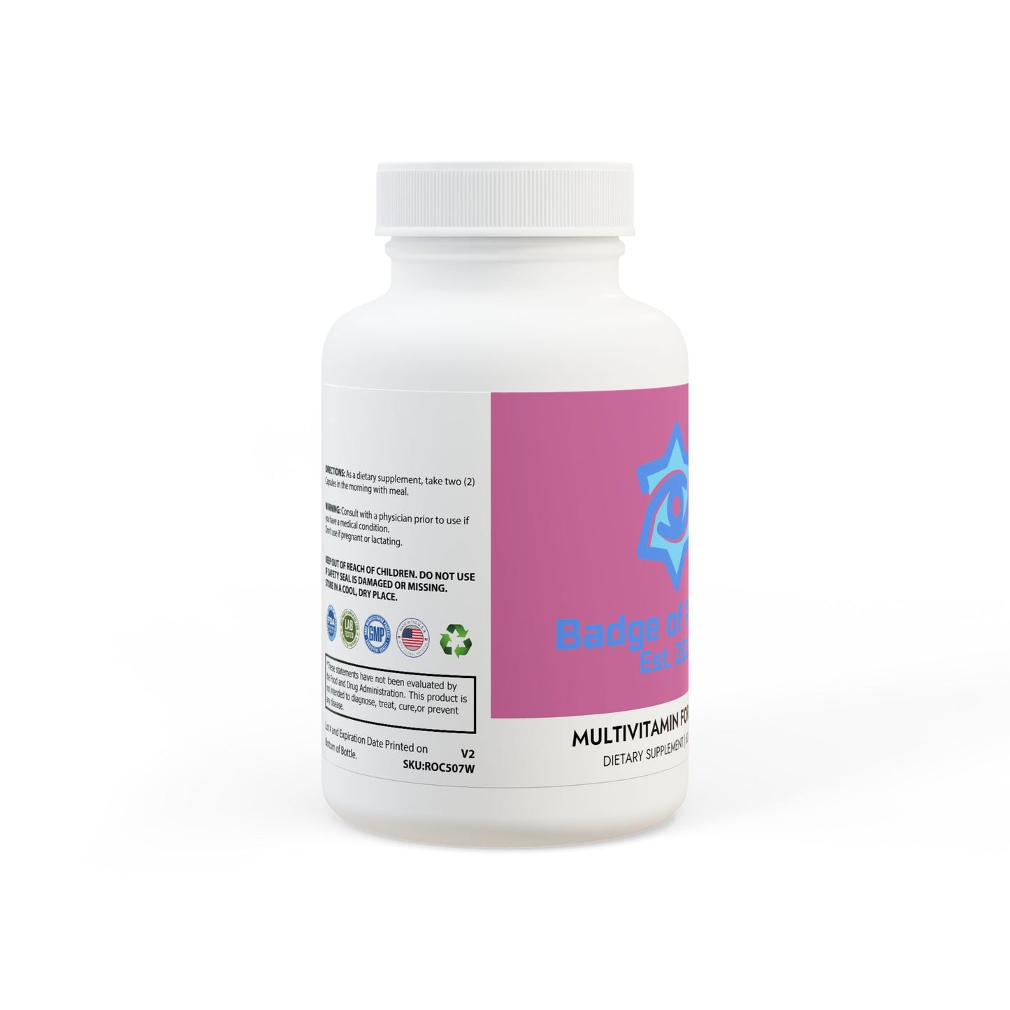 BADGE OF PEARLS Multivitamin for Women Supplement (60 Capsules)