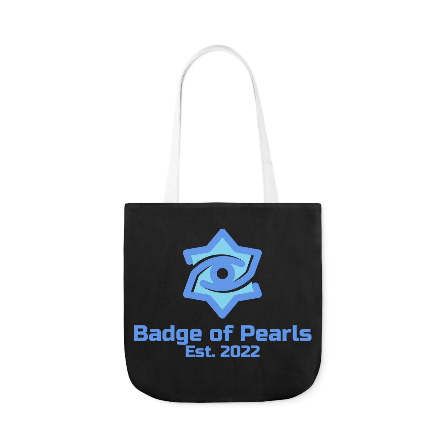 Badge of Pearls Polyester Canvas Tote Bag