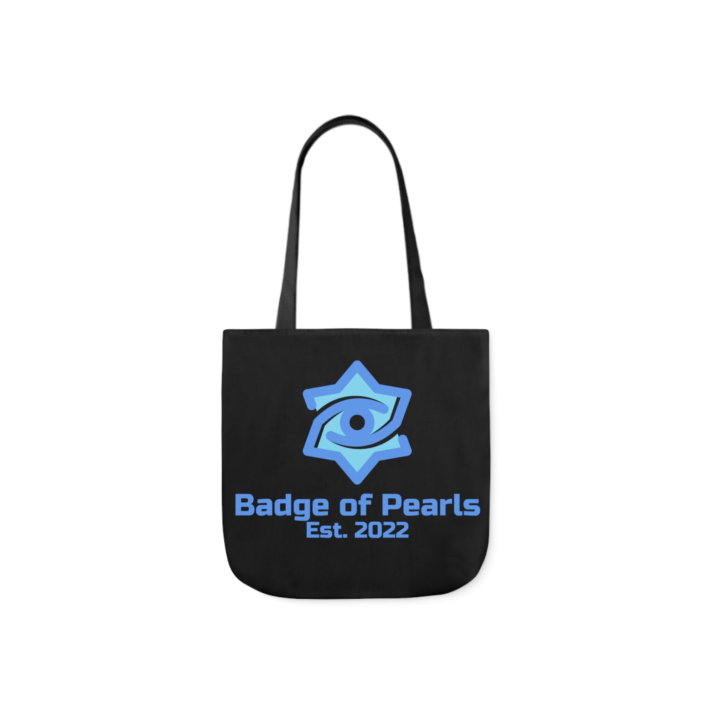 Badge of Pearls Polyester Canvas Tote Bag