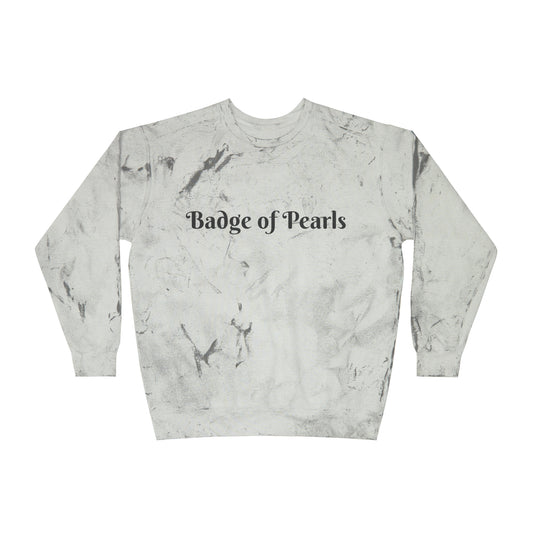 Badge of Pearls Unisex Color Blast Crewneck Sweatshirt