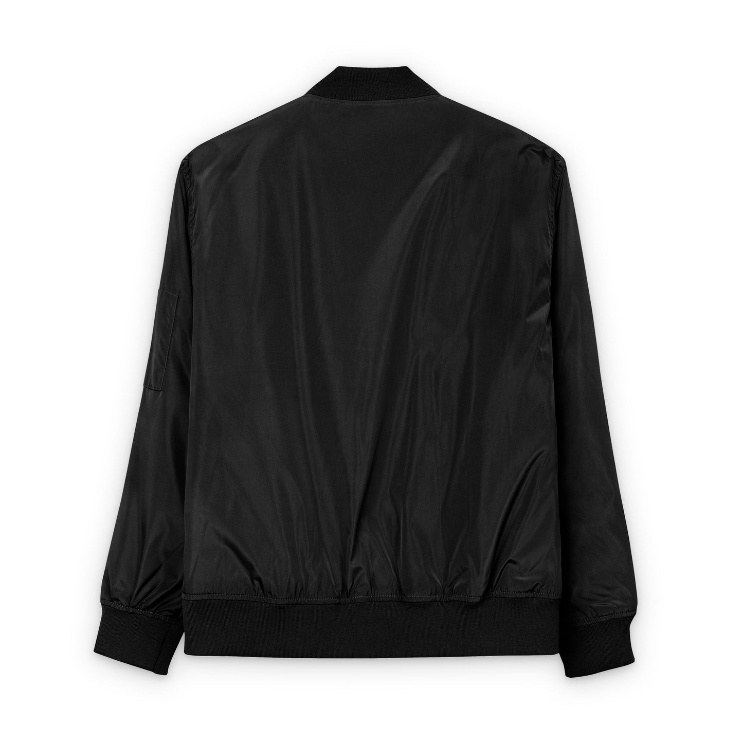 Sustainable Bomber Jacket with Embroidered Patch