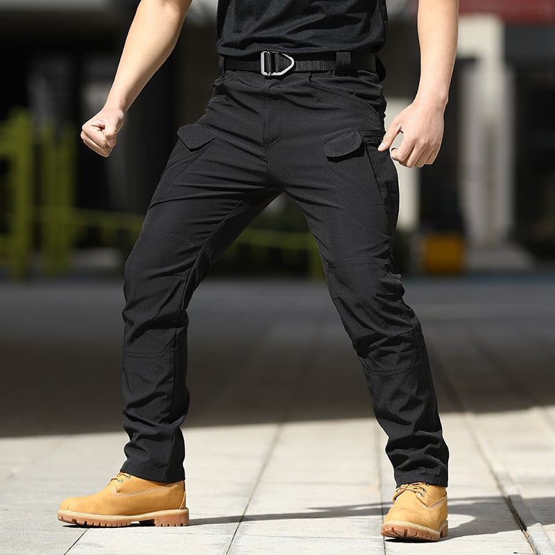 AGENT ACEVEDO Tactical pants camouflage training pants spring and autumn outdoor elastic work pants loose soft shell assault pants