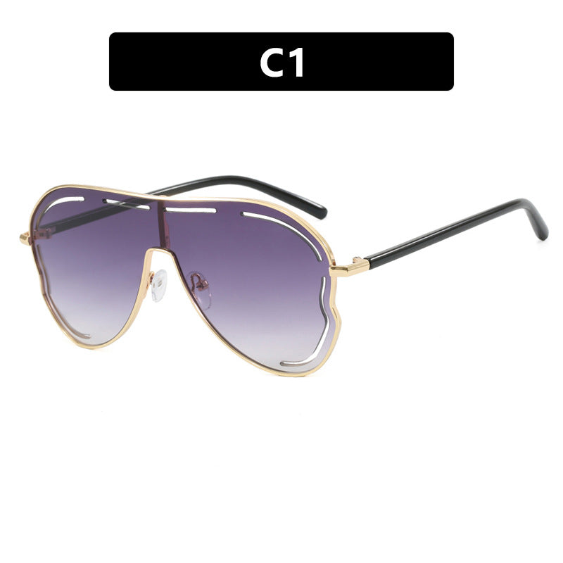 SPICY POET sunglasses, Conjoined large frame toad shaped