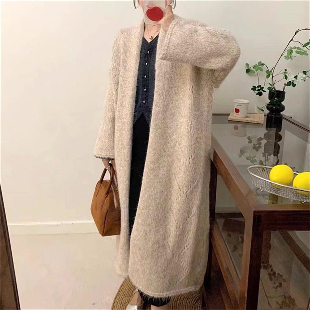 Knee length sweater for women