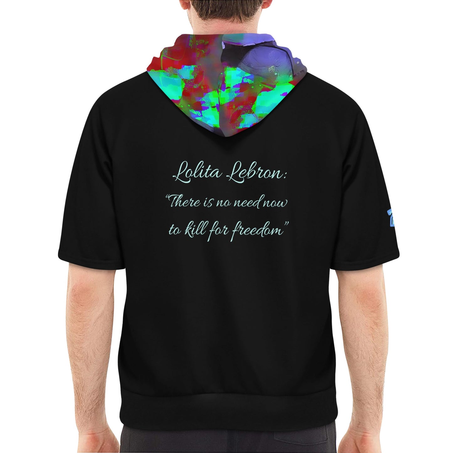 Lolita Lebron Short Sleeve Fleece Hoodie