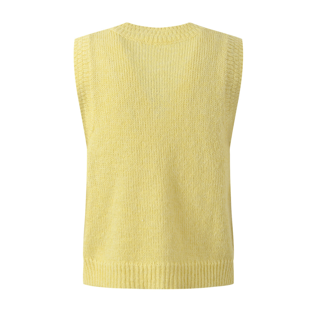 Early autumn new bow decoration niche design single breasted knitted vest short top for women