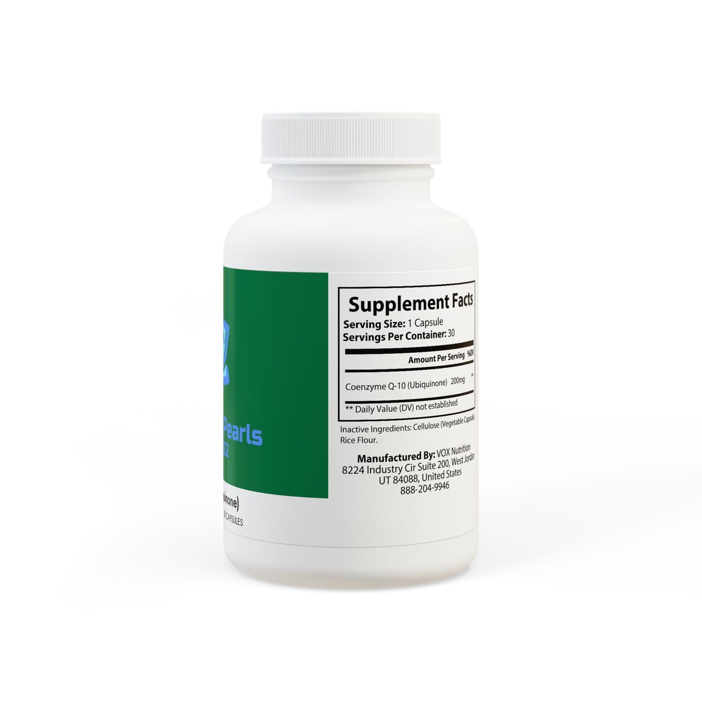 BADGE OF PEARLS CoQ10 (Ubiquinone) Supplement (30 Capsules)
