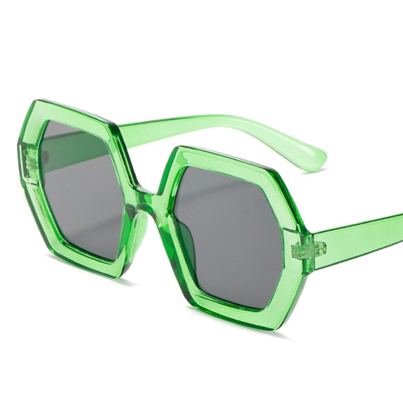 Classic Square Black Sunglasses Women New Brand Design Polygon Sunglasses Ladies Fashion Shades Vintage Glasses Eyewear Unisex