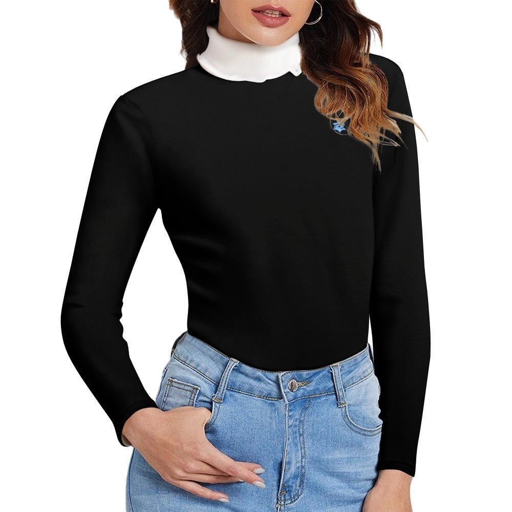 Badge of Pearls Women's Long Sleeve Lapel Sweater