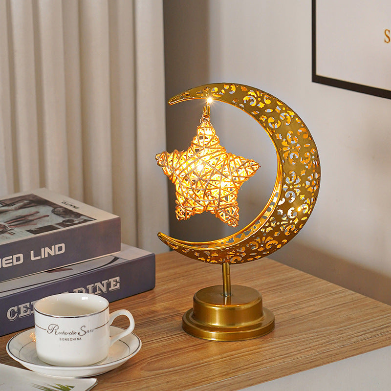 Moon Lamp Ball Lamp Star Moon Lamp Decorative Lamp Bedroom Desk Lamp Atmosphere Shaped Lamp