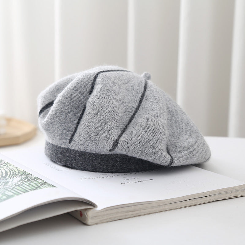 Women Berets For Autumn Winter White French Artist Hat Vintage Girls Painter Hats Beret Femme Female Warm Cap