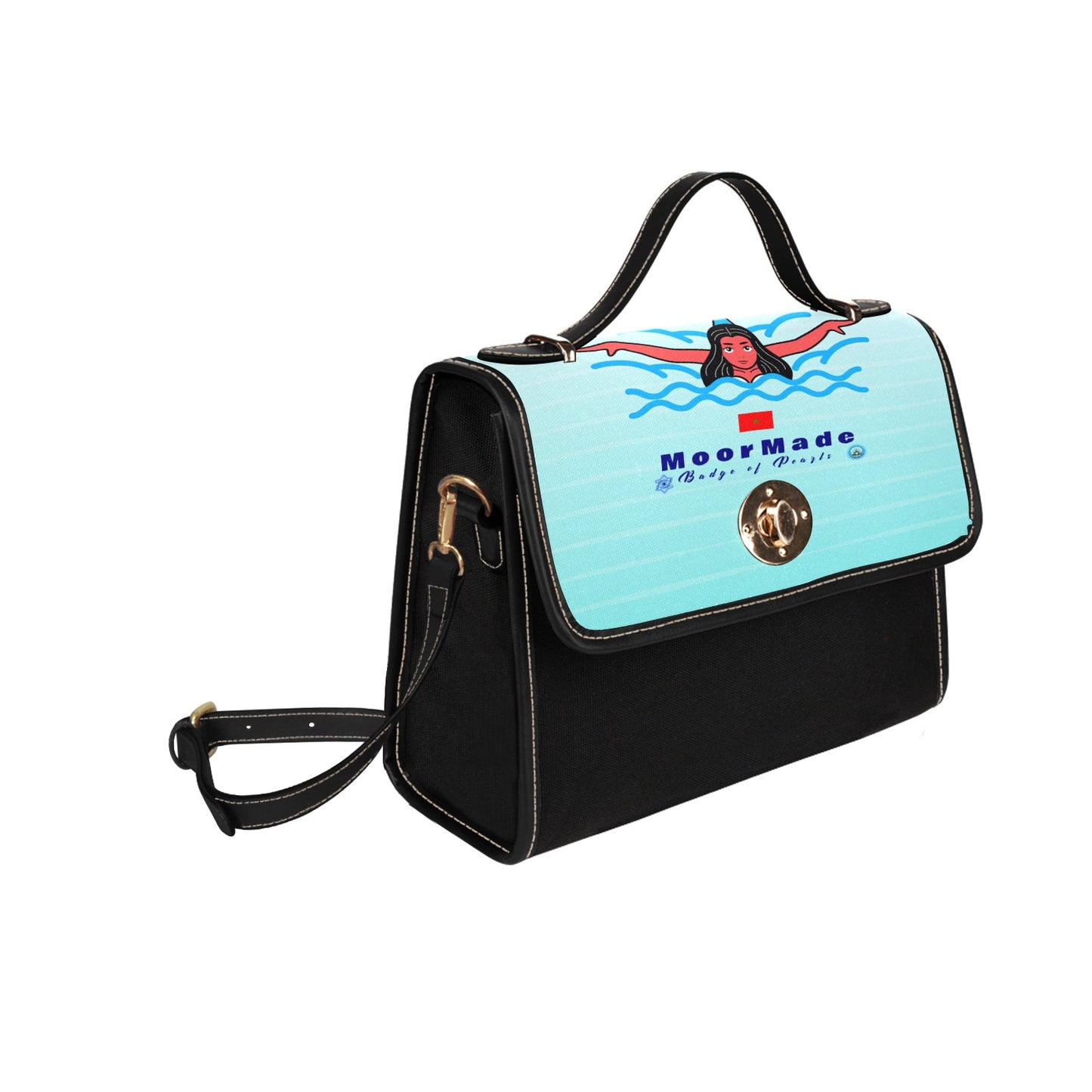 Moor Made Badge of Pearls Lock bag