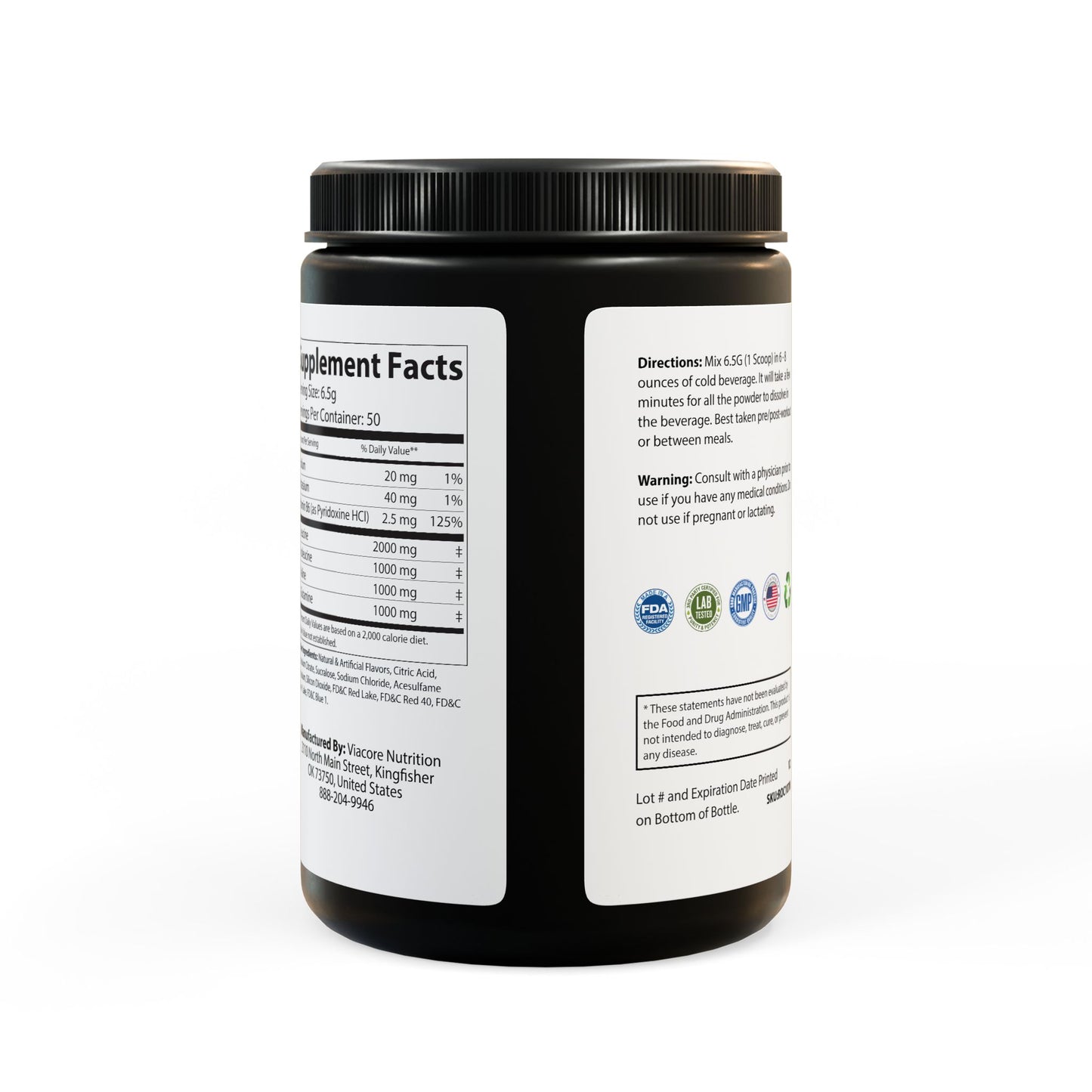 BADGE OF PEARLS BCAA Supplement, Grape (325g, 11.46oz, 50 servings)