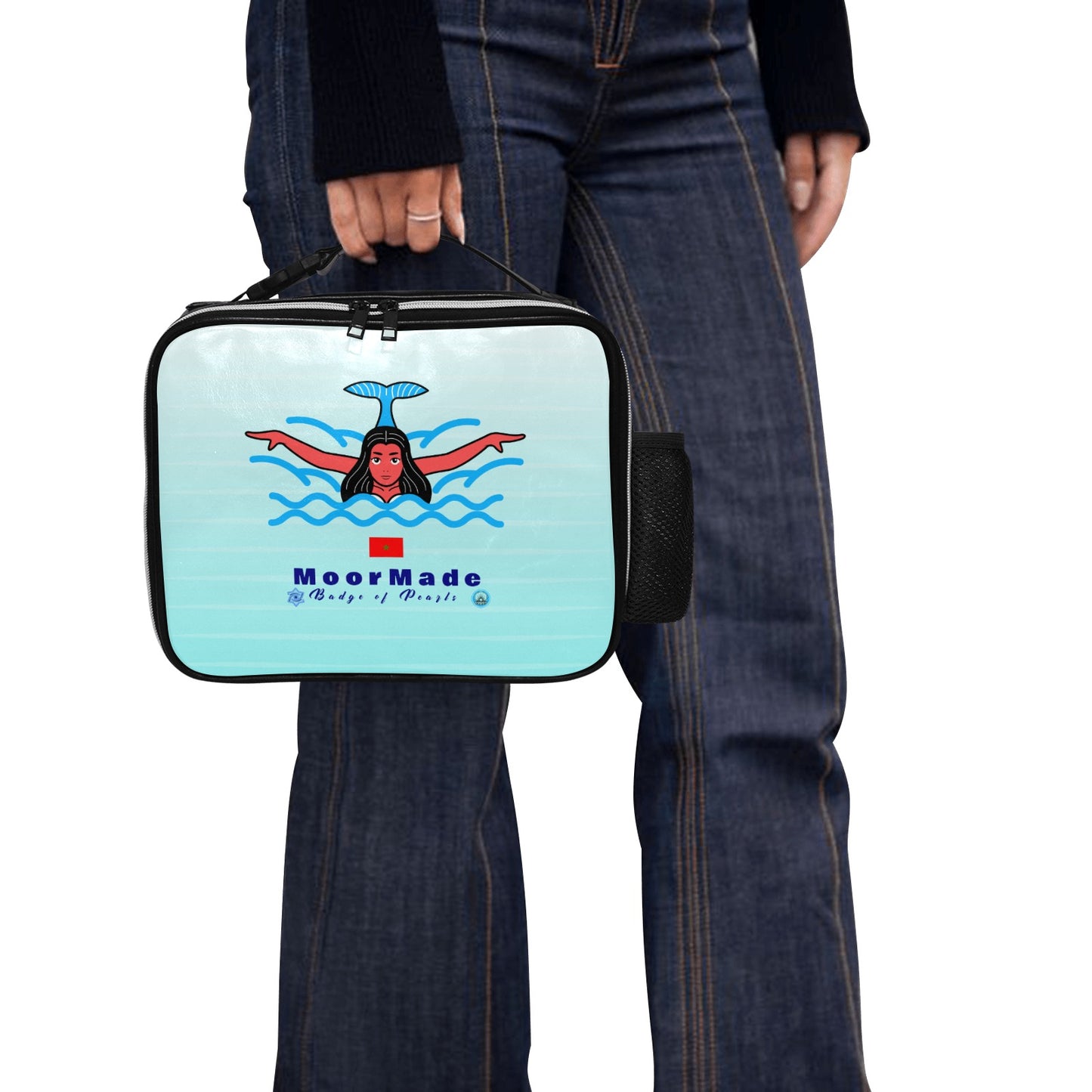 MoorMade Badge of Pearls PU Leather Lunch Bag