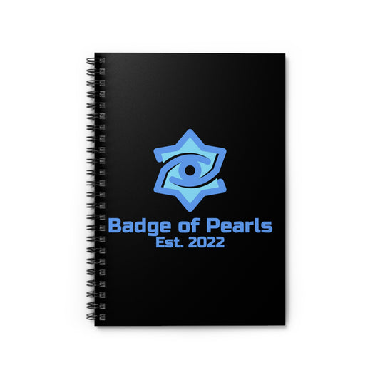 Badge of Pearls Spiral Notebook - Ruled Line