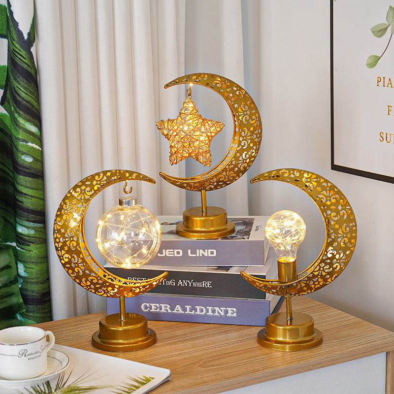 Moon Lamp Ball Lamp Star Moon Lamp Decorative Lamp Bedroom Desk Lamp Atmosphere Shaped Lamp