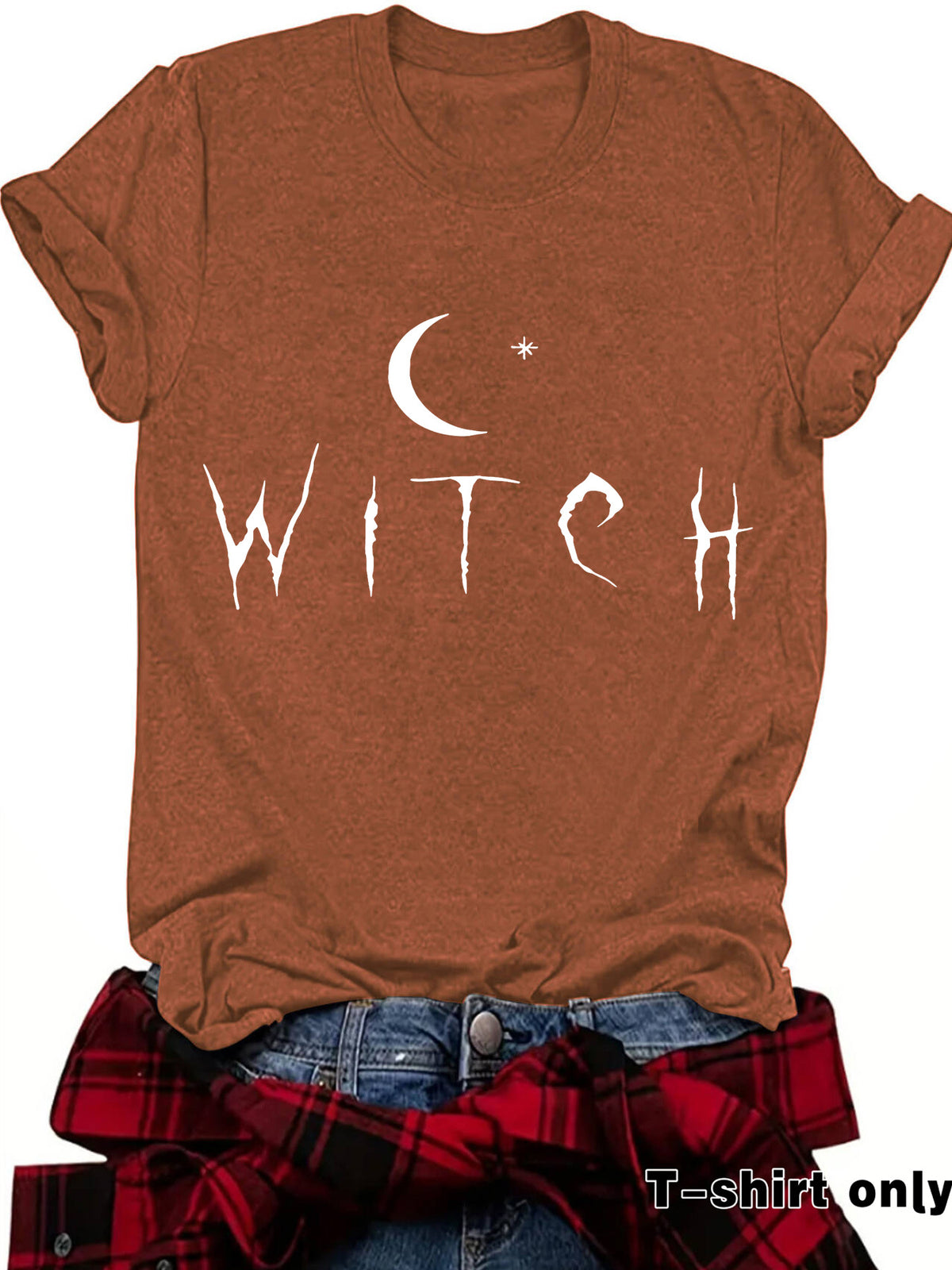 WITCH Moon Printed Short Sleeves