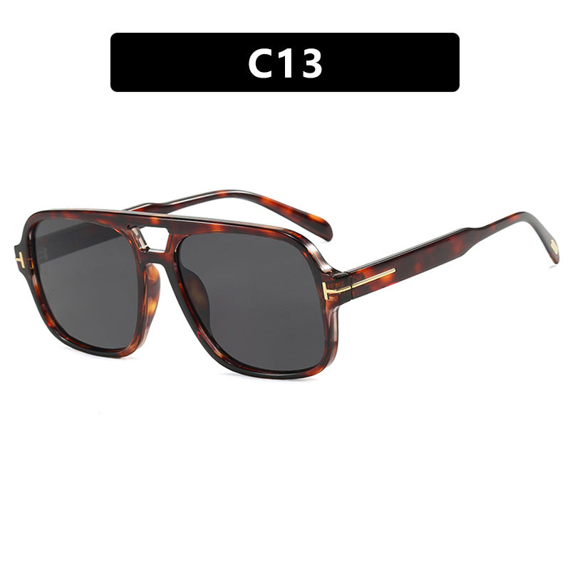 FLOETIC Pilot retro double beam sunglasses, new high-end sunglasses, UV resistant sunglasses, trendy
