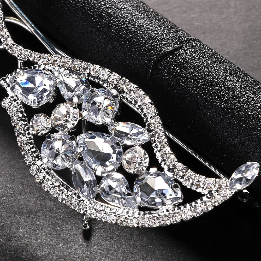 Stonefans Crystal Geometric Sunglasses Frame for Women Party Jewelry Ins Fashion Rhinestone Face Accessories Bridal Gifts