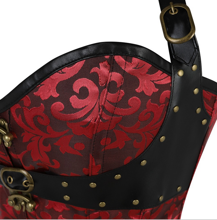 LA BELLA Corset Luxury Sexy Lingerie Underwear Gothic Corsets Lingerie Tops Shapewear and Bustiers Leather Corsetlet Slim Hot Sale