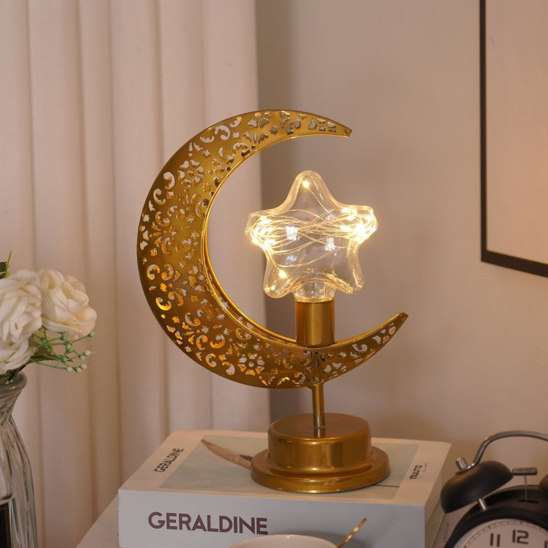 Moon Lamp Ball Lamp Star Moon Lamp Decorative Lamp Bedroom Desk Lamp Atmosphere Shaped Lamp