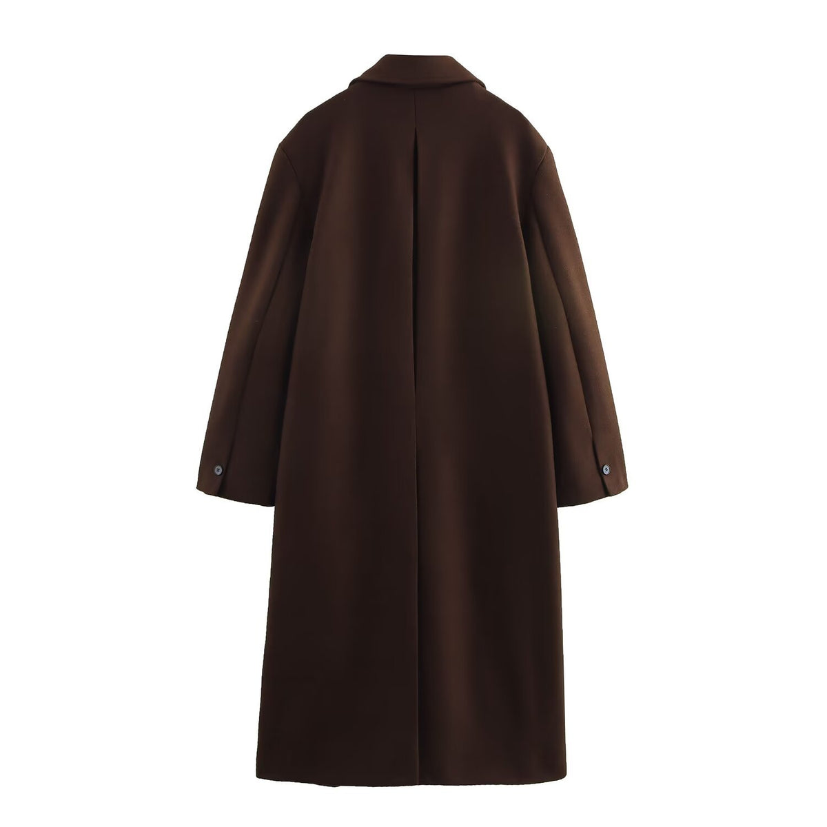 Autumn and winter fashion extended style temperament lapel blended coat jacket for women