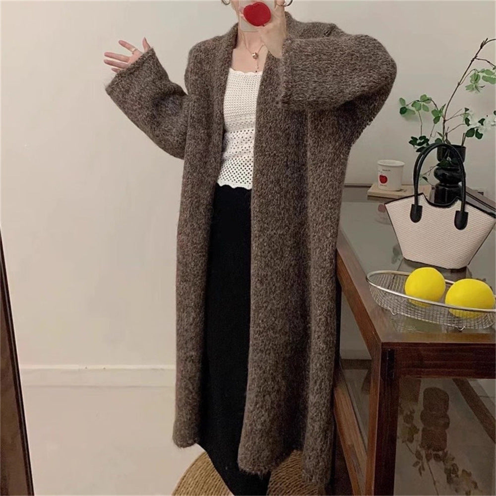 Knee length sweater for women