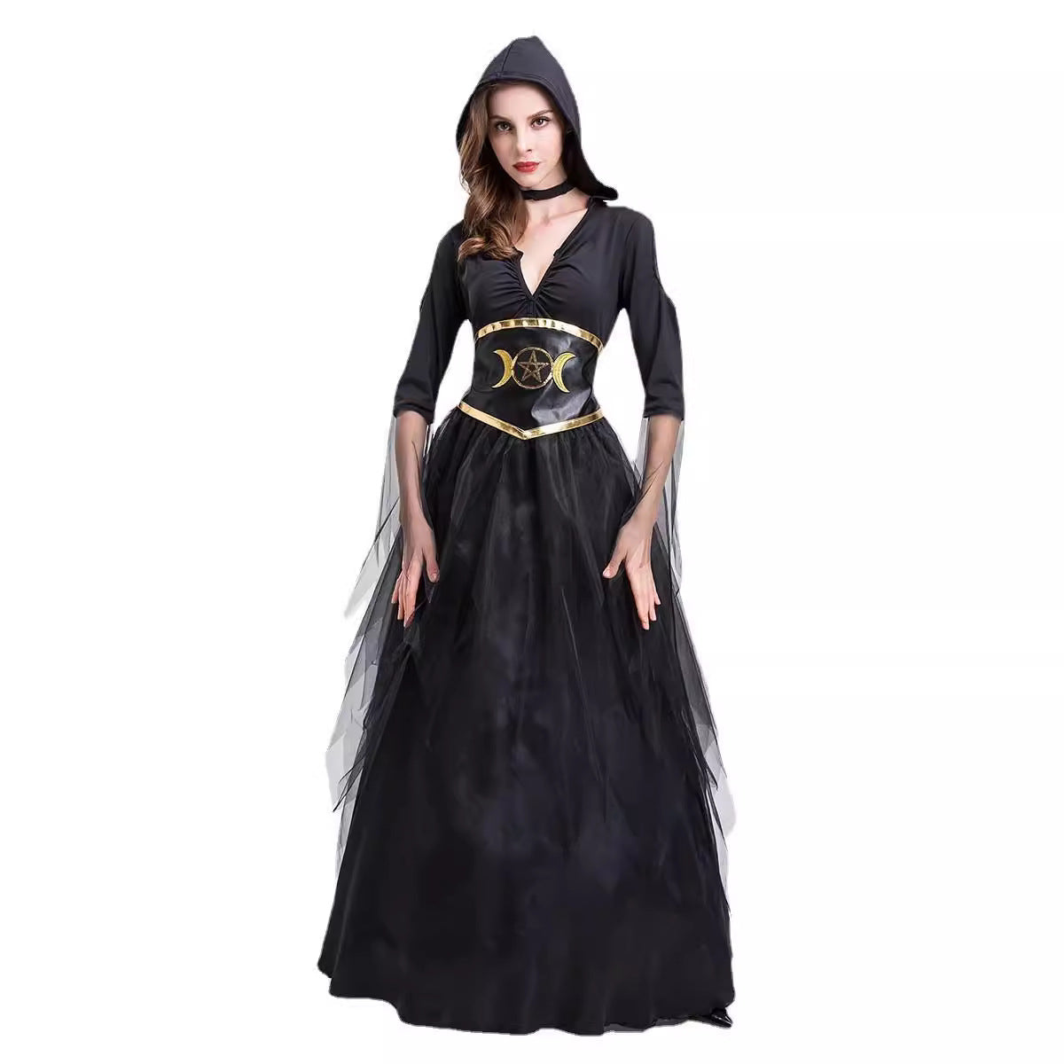 Halloween Vampire Girl Hell Ghost Performance Dress Death God Witch Dress Witch Vampire Dress