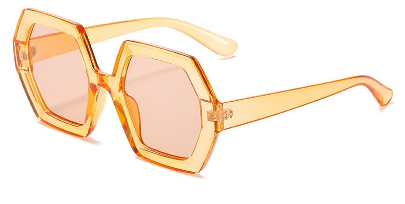 Classic Square Black Sunglasses Women New Brand Design Polygon Sunglasses Ladies Fashion Shades Vintage Glasses Eyewear Unisex