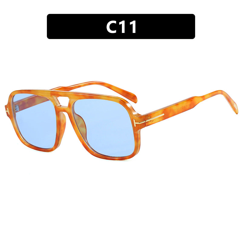 FLOETIC Pilot retro double beam sunglasses, new high-end sunglasses, UV resistant sunglasses, trendy