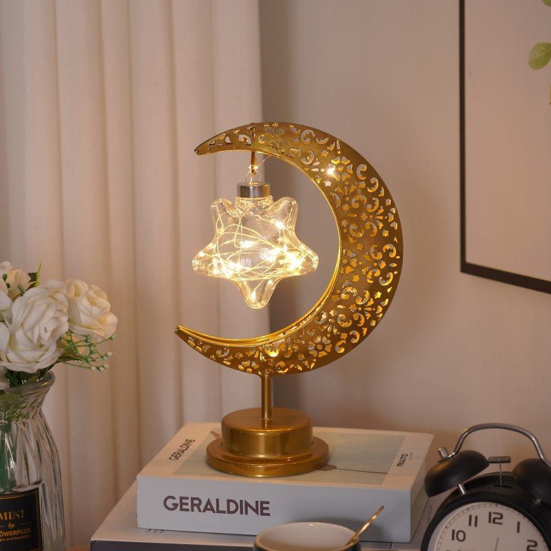 Moon Lamp Ball Lamp Star Moon Lamp Decorative Lamp Bedroom Desk Lamp Atmosphere Shaped Lamp