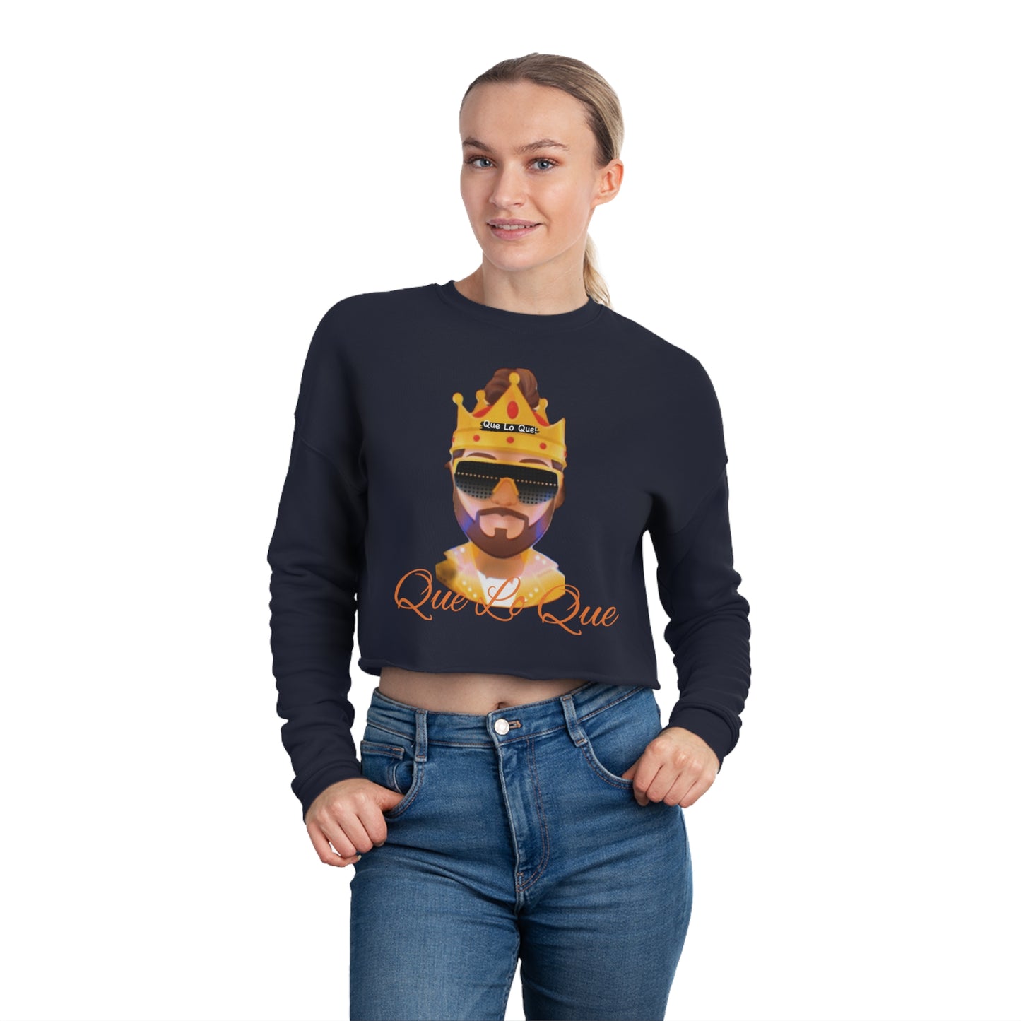 Los Cruz Lion Women's Cropped Sweatshirt