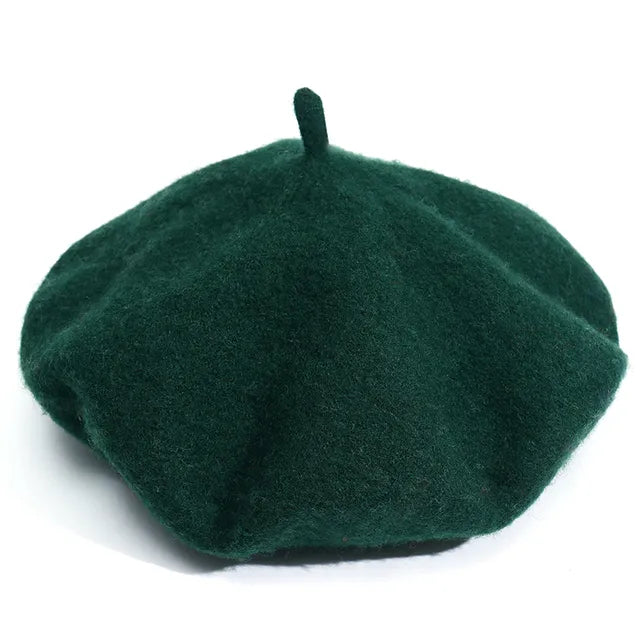Wool Thick  Berets Artist French Beret Women Painter Hat Girls Female Warm  Walking Cap