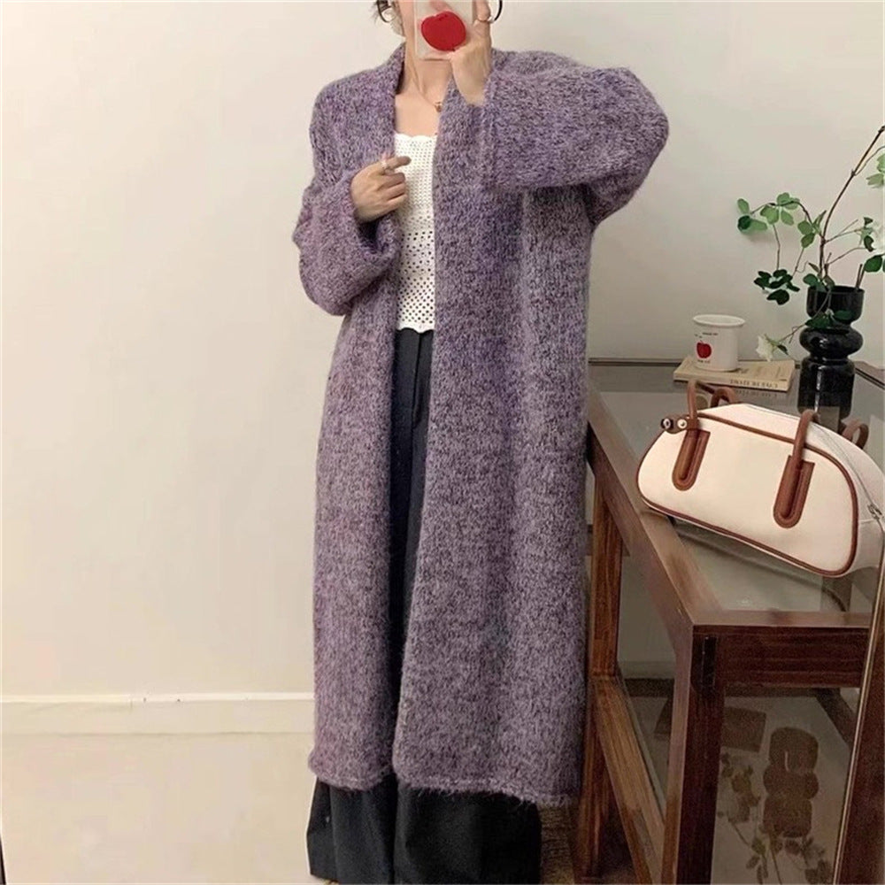 Knee length sweater for women