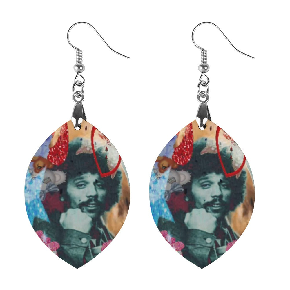 Miguel Piñero Wooden earrings